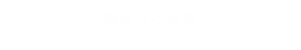 組み合わせ例